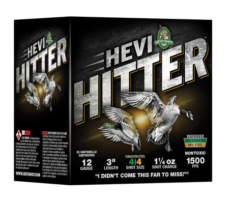 HEVI-Shot 12 Gauge Shotgun Shells HEVI HITTER BB 1-1/4 oz 3 in