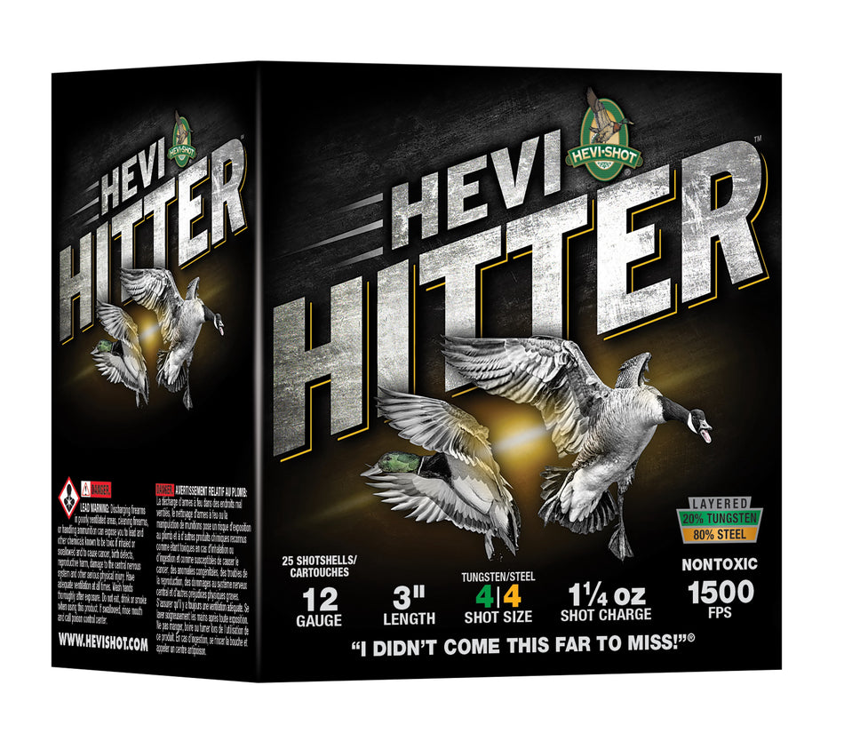HEVI-Shot 12 Gauge Shotgun Shells HEVI HITTER BB 1-1/4 oz 3 in