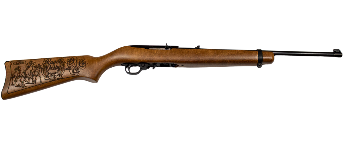 RUGER 10/22 22LR RIFLE BLUED/BIRCH 151ST DERBY EXCLUSIVE