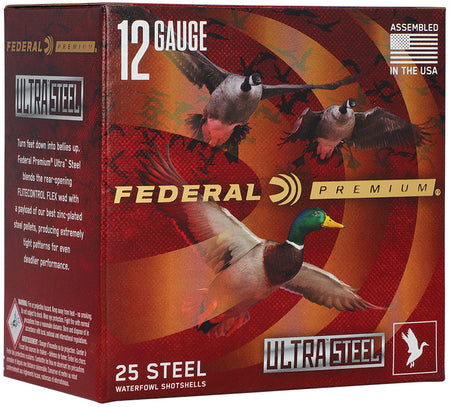 Federal 12 Gauge Shotgun Shells ULTRASTEEL BB / 2 1-1/2 oz 3.5 in