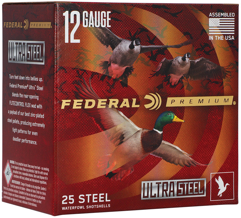 Federal 12 Gauge Shotgun Shells ULTRASTEEL BB / 2 1-1/2 oz 3.5 in
