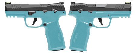 Sig Sauer P322-Comp .22LR Threaded Optics-Ready Pistol, Robin Egg Blue, 2x20-Round Mags