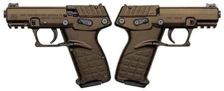 Kel-Tec P17 Burnt Bronze .22 LR Pistol, 16+1, 3.93" Barrel