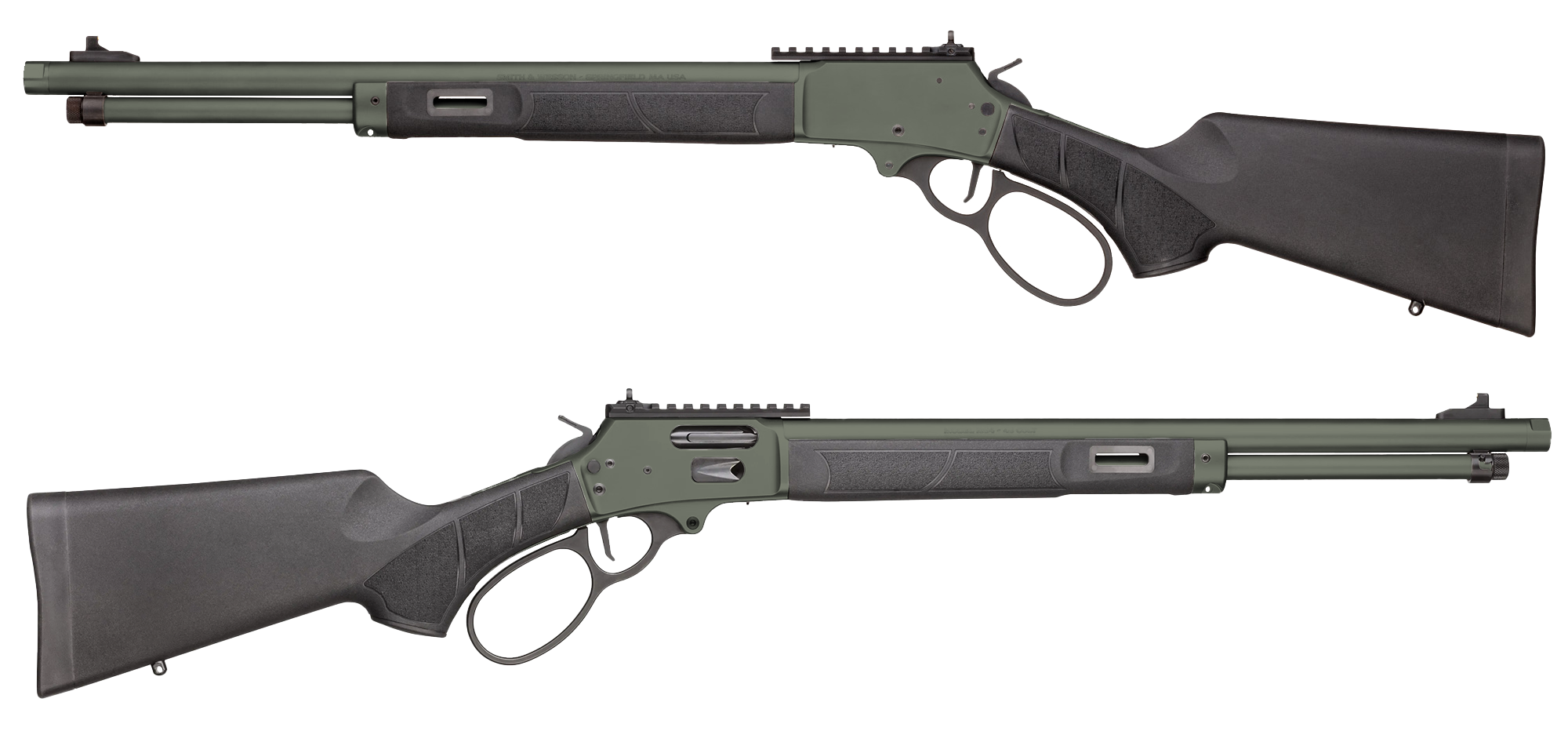 Smith & Wesson 1854 .45 Colt Lever Rifle, 19.25" Barrel, OD Green/Black Finish, 9-Round