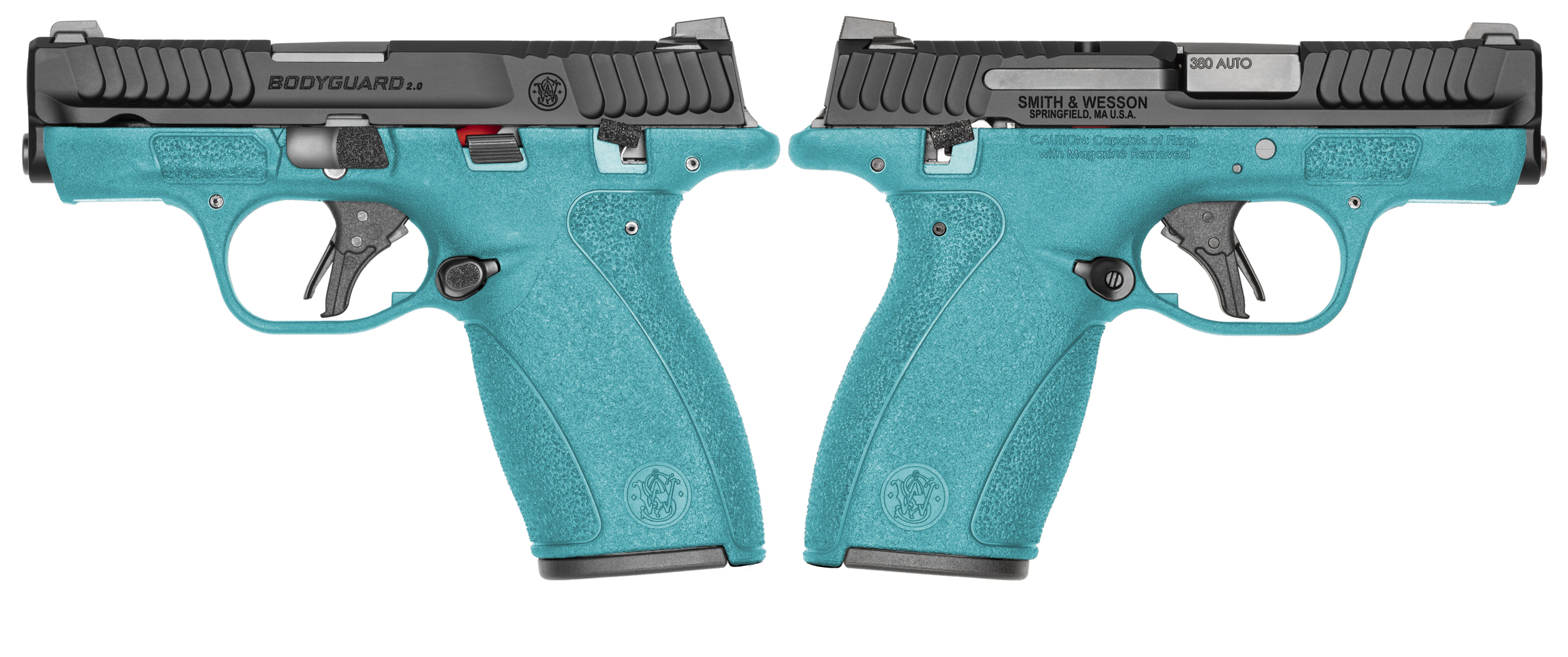 Smith & Wesson Bodyguard 2.0 .380 ACP Pistol, Aztec Teal Orion Exclusive, 10RD & 12RD Magazines