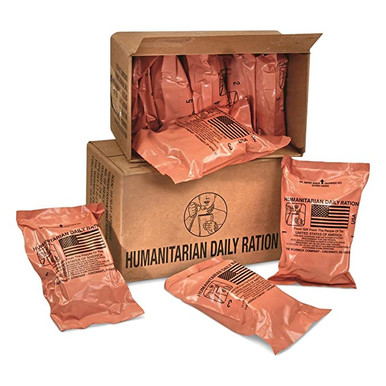 HDR US Military Surplus Humanitarian MRE 10 Meals/Case No Heating Element