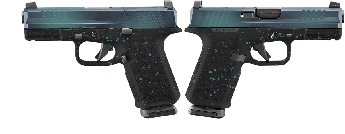 RUGER RXM 9MM PISTOL 4" NORTHERN LIGHTS SPLATTER O.R. 2-15RD MAGS - ORION EXCLUSIVE