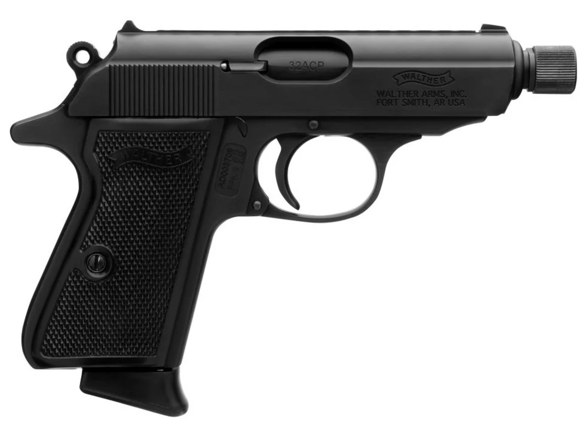 Walther PPK/S SD Threaded Black .32 ACP Pistol 8rd