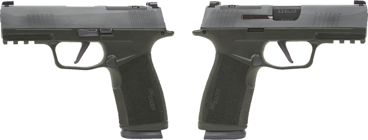 Sig Sauer P365 X-Macro 9mm Pistol 3.7" Crushed Silver Battleworn, 2x17rd Magazines