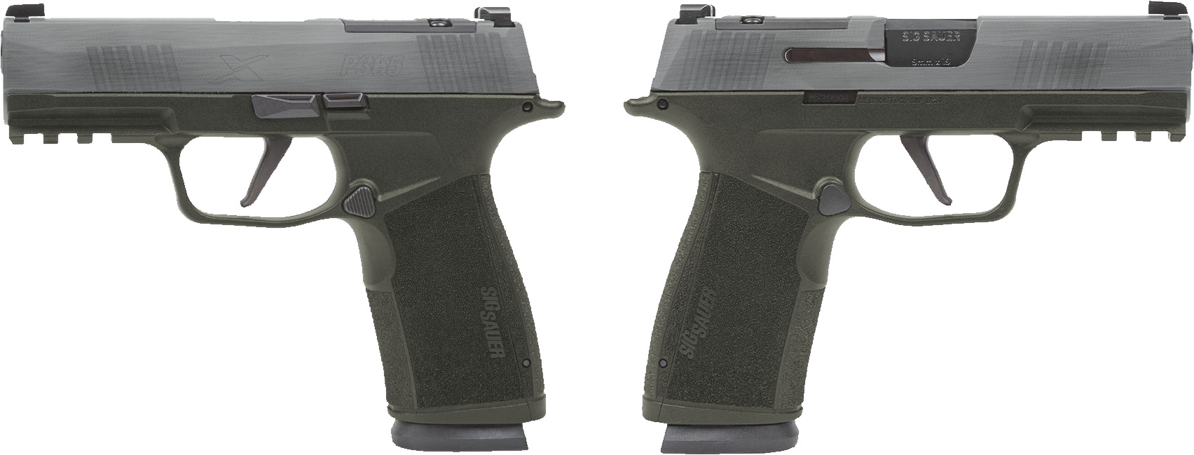 Sig Sauer P365 X-Macro 9mm Pistol 3.7" Crushed Silver Battleworn, 2x17rd Magazines