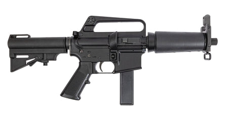 H&R Retro DOE 9mm AR Pistol, 7.5" Barrel, A2 Carry Handle, HAR-15 Brace, M231 Heat Shield, 32-Round Magazine