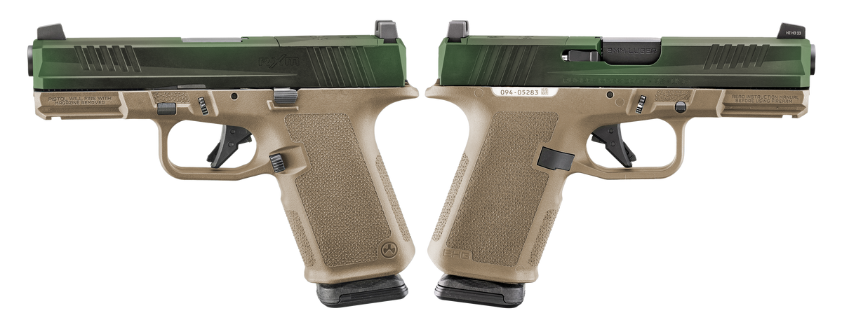 RUGER RXM TROPIC 9MM PISTOL 4" BBL OD GREEN/COYOTE TAN O.R. 2-15RD MAGS