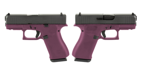 GLOCK G43X 9MM PISTOL 3.41" PISTOL CRANBERRY NIGHT SIGHTS 2-10RD MAGS