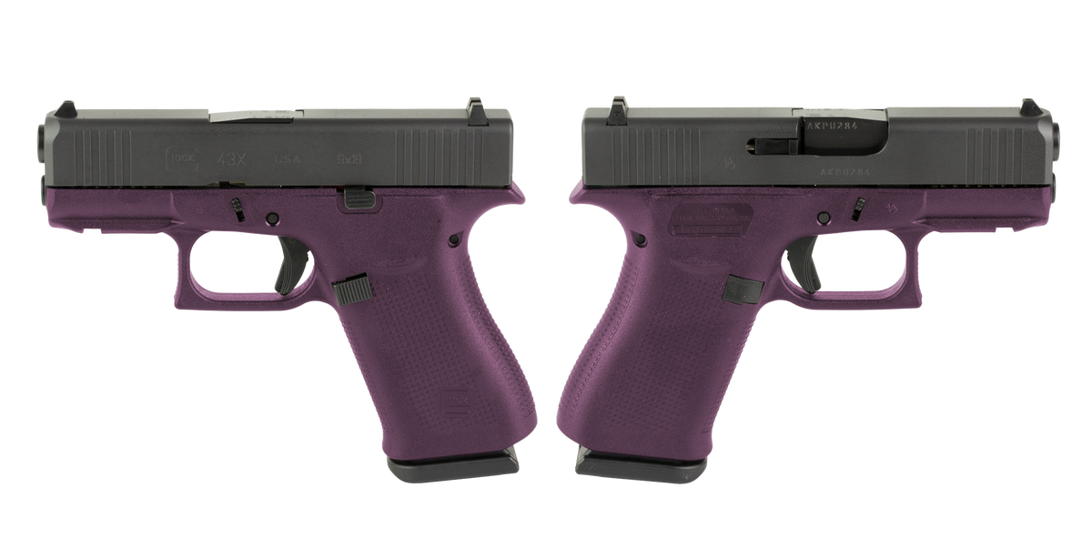 GLOCK G43X 9MM PISTOL 3.41" BLACK CHERRY NIGHT SIGHTS 2-10RD MAGS