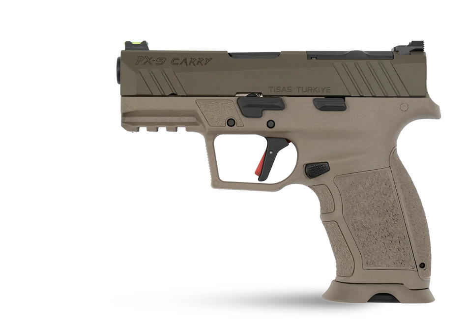 TISAS PX-9 9mm 3.5-Inch Compact Pistol, FDE, 15RD
