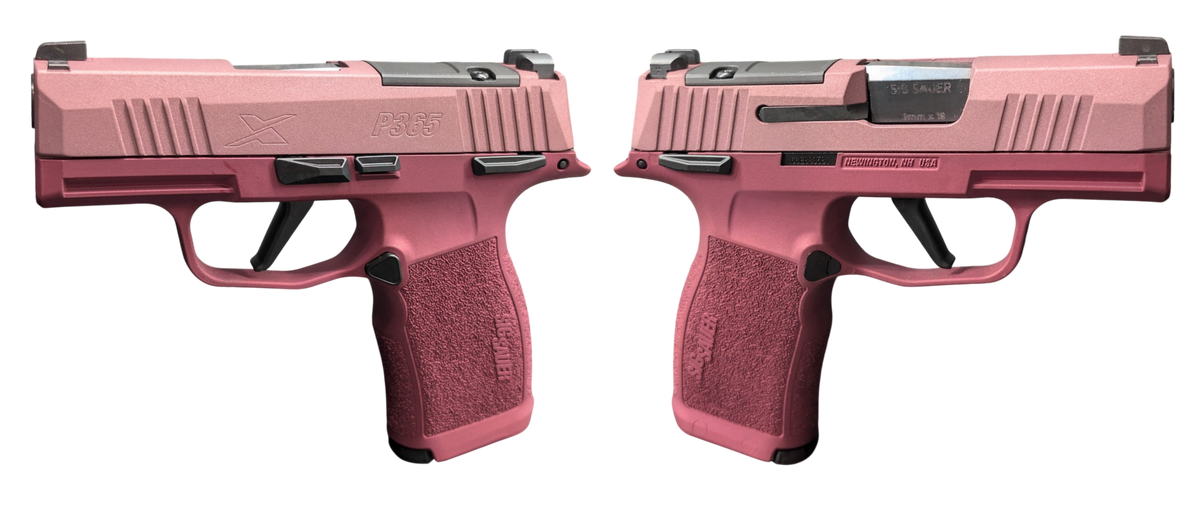 SIG SAUER P365X 9MM PSTL 3.1" TWO TONE BLUSH MS 2-12RD OPTC PLTE CVR