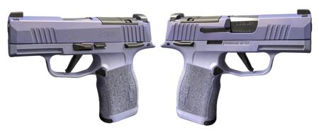 SIG SAUER P365X 2 TONE PURPLE 9MM PSTL 3.10" 2-12RD OPTIC RDY MANUAL SAFETY