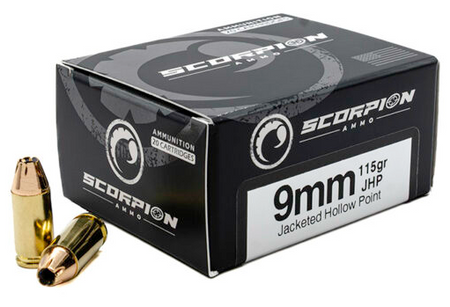SCORPION 9MM 115GR JHP 20RD BOX