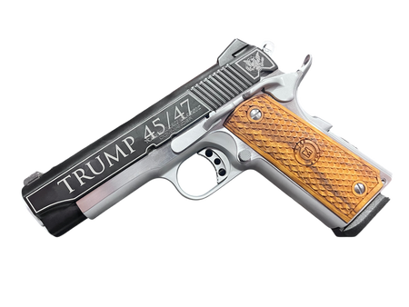 American Classic Commander 1911 9mm 4.25" Trump 45/47 Chrome/Black, 9-Round