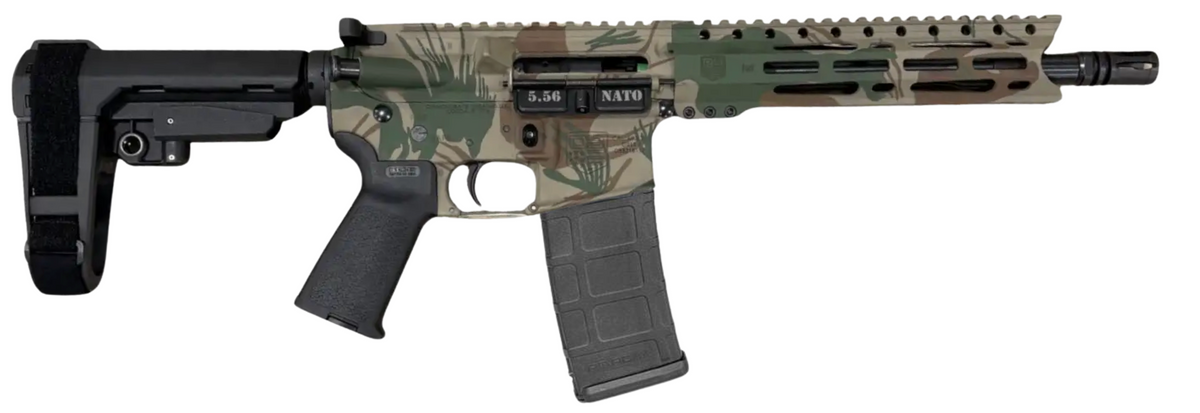 Diamondback DB15 5.56 10" Pistol, Rhodesian Brushstroke, SBA3 Brace, 30-Round Mag - Orion Exclusive