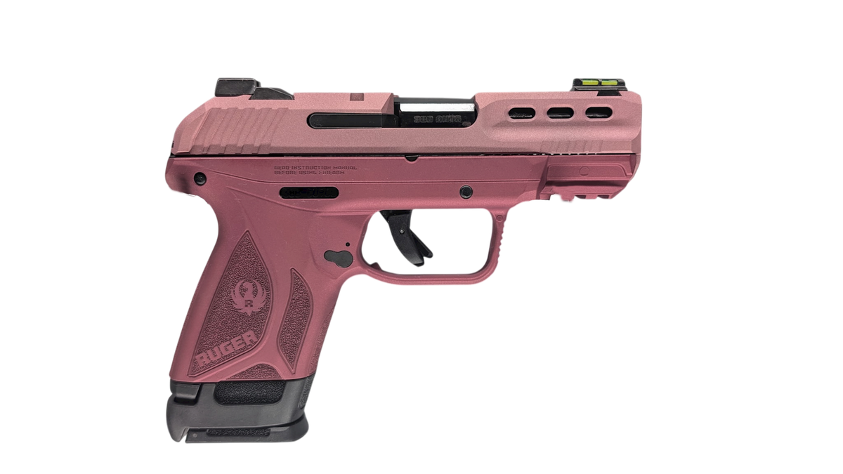 RUGER SECURITY 380ACP TWO TONE BLUSH PSTL 3.42" BBL 15+1RD BLK F.O. FRONT SIGHT
