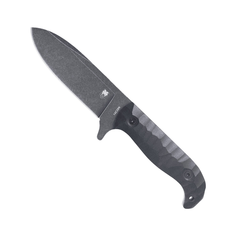 CobraTec PSK Fixed Blade Survival Knife Black Dark Stonewash Finish
