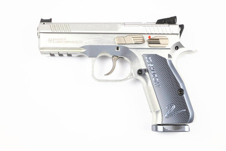 CZ Shadow II Compact Industrial Series 9mm Pistol, Silver, 4" Barrel, 2x15-Round Magazines
