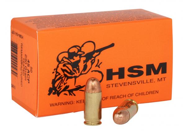 HSM .45 ACP/Auto 4512R Training Full Metal Jacket FMJ 230 Grain