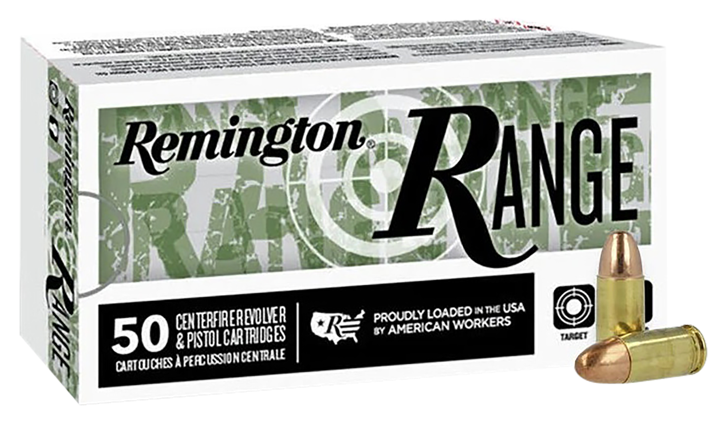 Remington 9mm Luger/Parabellum R27780 Range Full Metal Jacket FMJ 124 Grain