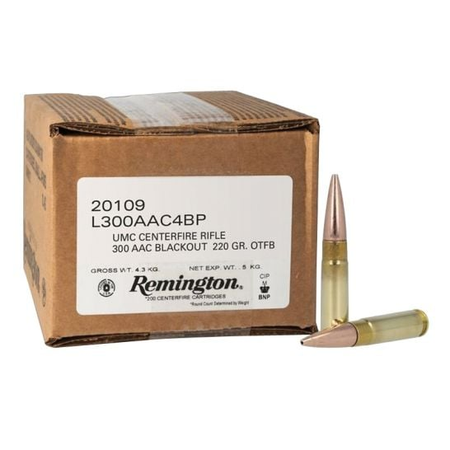Remington .300 AAC Blackout 20109 UMC Mega Pack Open Tip Flat Base 220 Grain