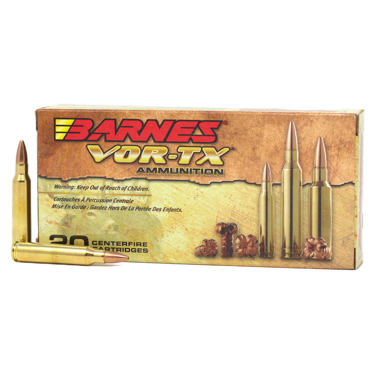 Barnes .223 Remington 21520 VOR-TX Barnes TSX Flat Base 55 Grain 3240 FPS