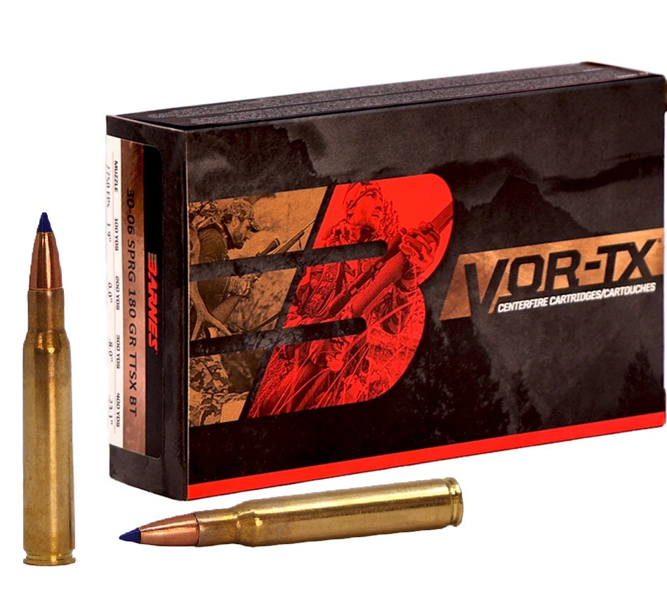 Barnes .30-06 Springfield BB30063 VOR-TX Tipped TSX Boat Tail BT 180 Grain