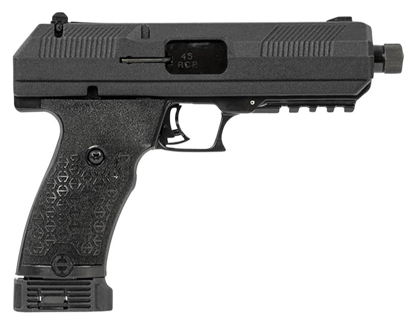 Hi-Point JHP Gen2 45 ACP Pistol, 9+1 Capacity, 4.5" Threaded Barrel, Black Polymer Frame