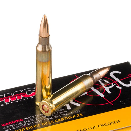 PMC 5.56x45mm NATO 5.56X X-Tac Full Metal Jacket Boat Tail FMJBT 55 Grain