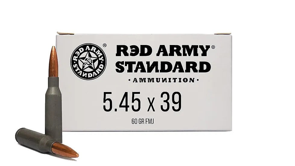 Red Army Standard 5.45x39mm Rifle Ammo  Full Metal Jacket FMJ 60 grain 