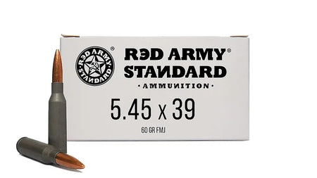 Red Army Standard 5.45x39mm Rifle Ammo  Full Metal Jacket FMJ 60 grain 