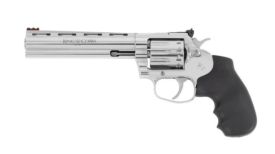 Colt King Cobra Target .22LR 10-Round 6in Stainless w/ Hogue Overmolded Grip