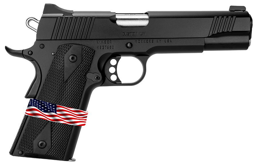Kimber Custom LW Liberty 45 ACP 5" Pistol - Stainless Slide, KimPro Black Frame, 7+1 Capacity