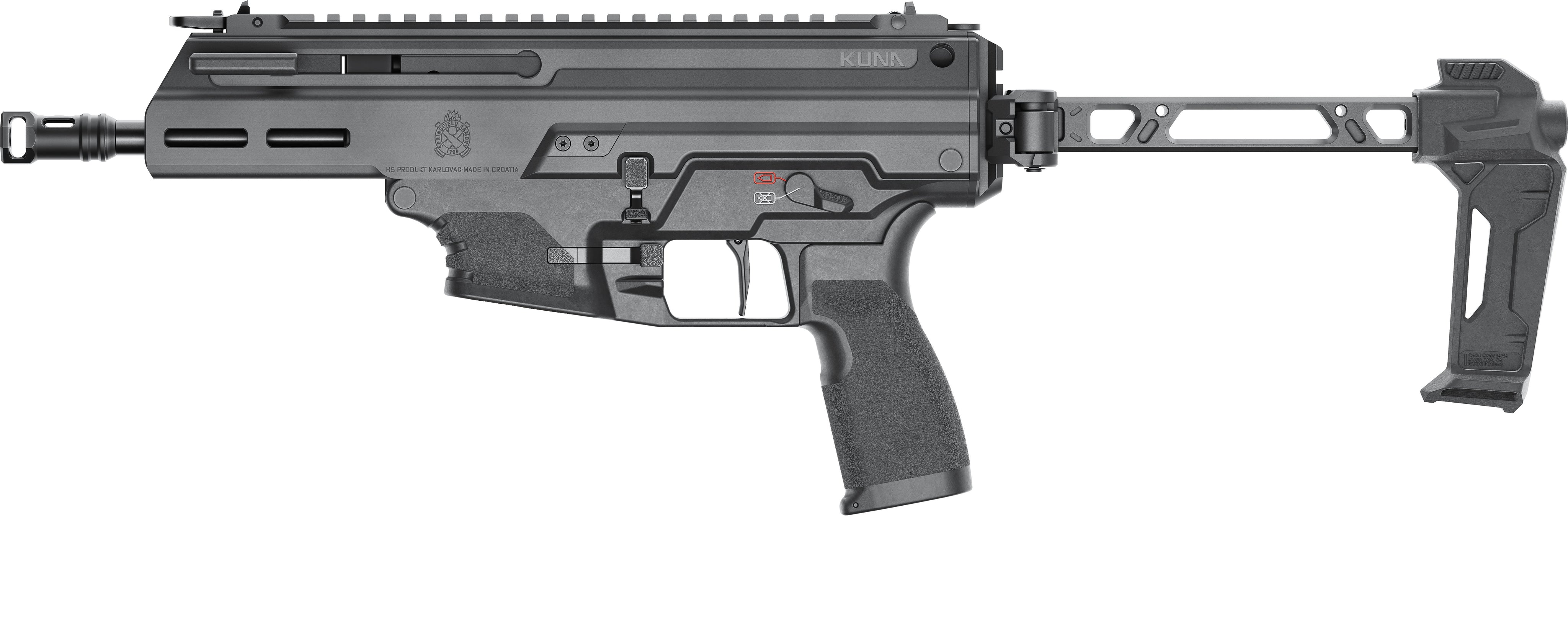 Springfield Kuna .40 S&W Pistol, 6.125" Barrel, Black, w/ FSA