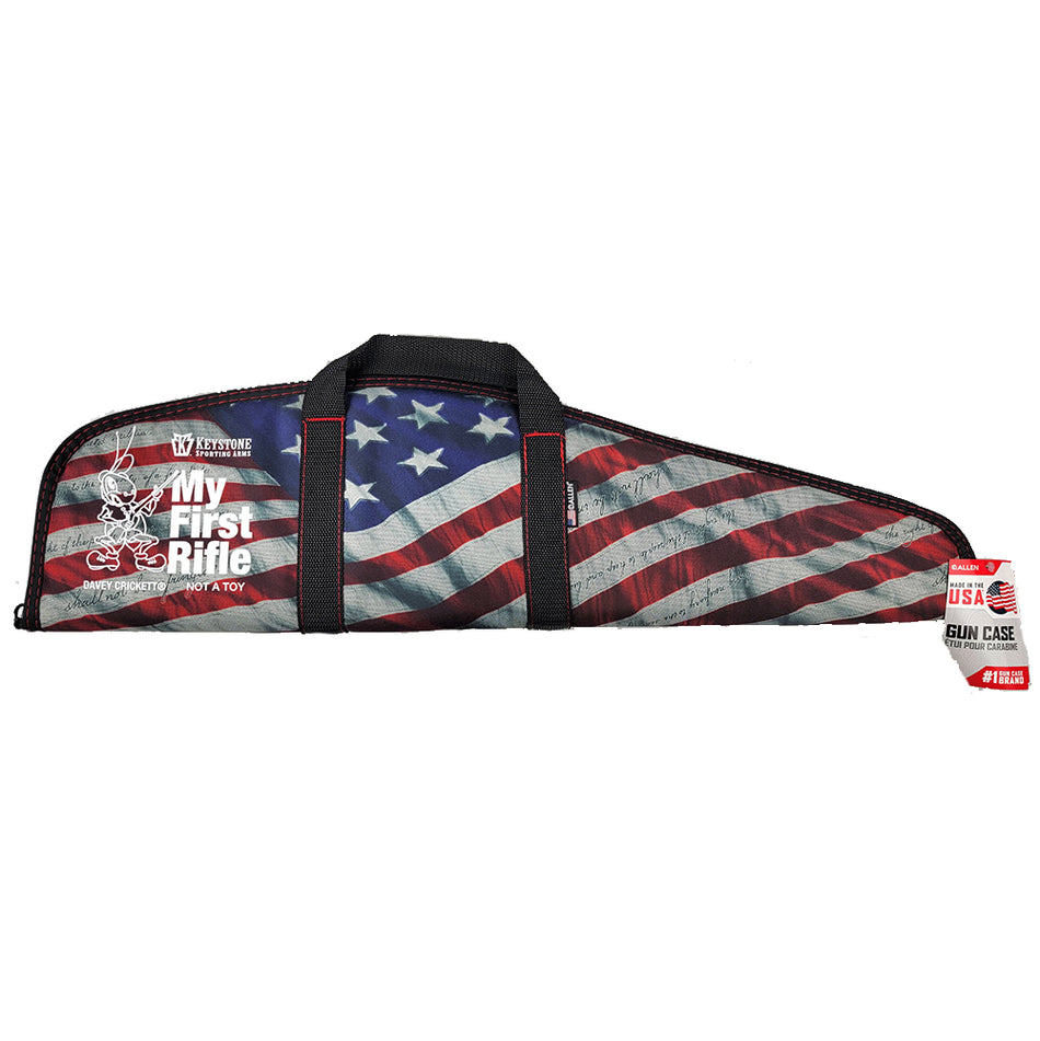 Crickett Rifle Case 34 Inch USA Flag Pattern White Logo
