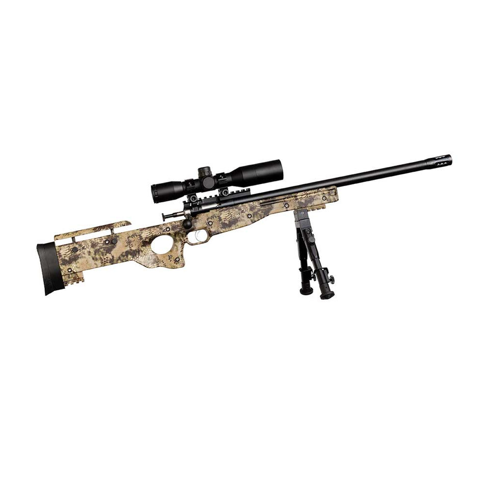 Crickett KSA2151 CPR Complete Package Youth .22 LR Rifle - Threaded Bull Barrel w/Muzzle Brake, Kryptek Camo Stock, Adjustable Cheek Comb, Crickettinny Rails