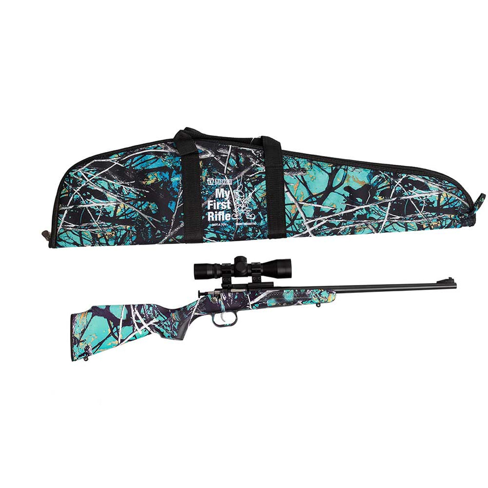 Crickett KSA2172BSC My First Rifle Package .22 S/L/LR Single Shot Rifle with 4x32 Scope