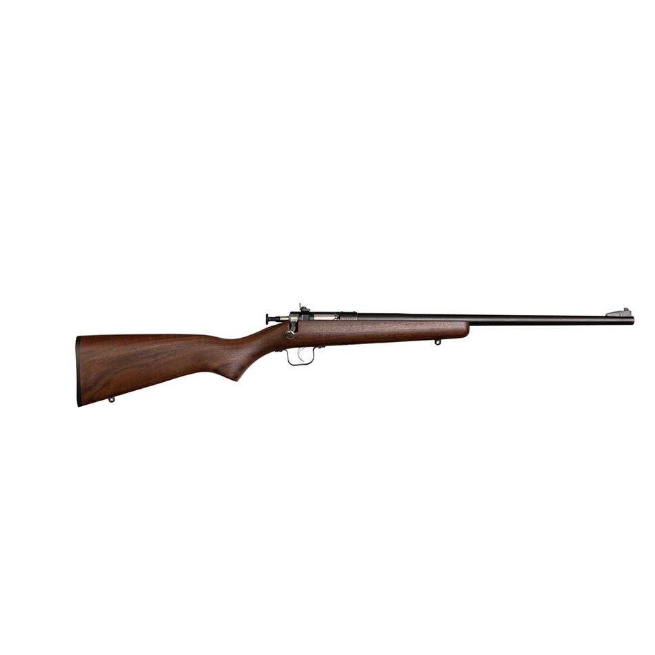 Crickett KSA2338 Youth .22 WMR Single-Shot 16.12" Barrel, Walnut Stock w/11.5" LOP, Peep Sights