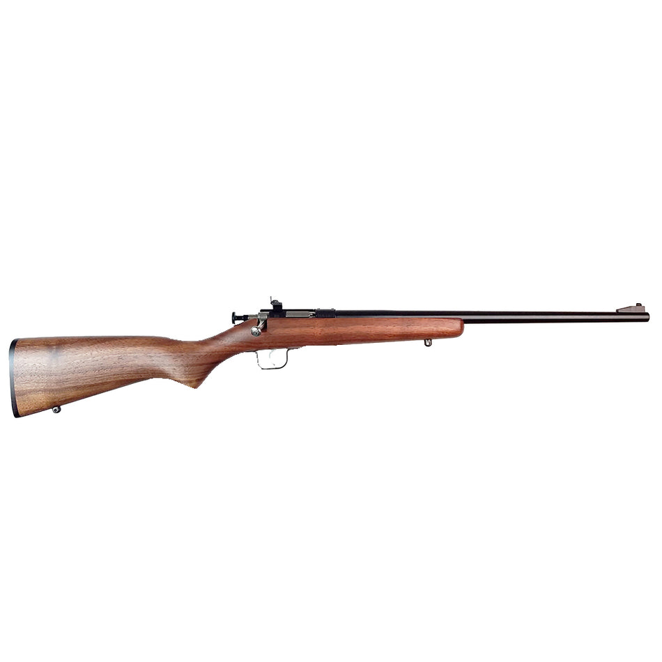 Crickett KSA2238 Youth .22 LR Single Shot 16.12" Blued Rifle, Walnut Stock, 11.5" LOP