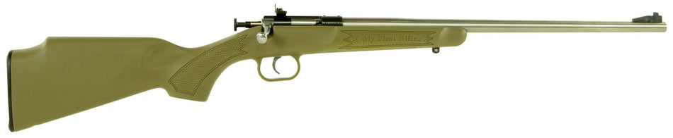 Crickett KSA2243 My First Rifle Youth .22 LR Single-Shot 16.13" Stainless Barrel, Desert Tan Synthetic Stock, Right Hand