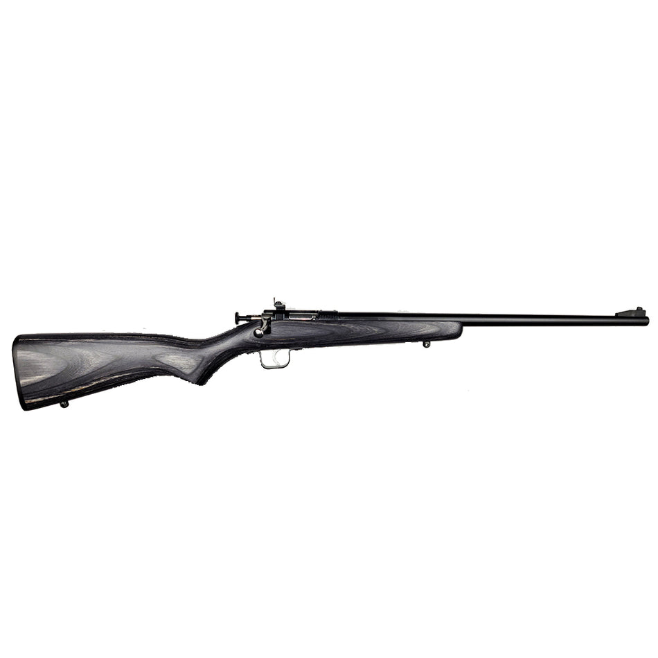 Crickett KSA2244 Youth .22 LR Single-Shot 16.12" Blued Barrel, Black Laminate Stock w/11.5" LOP, Peep Sights
