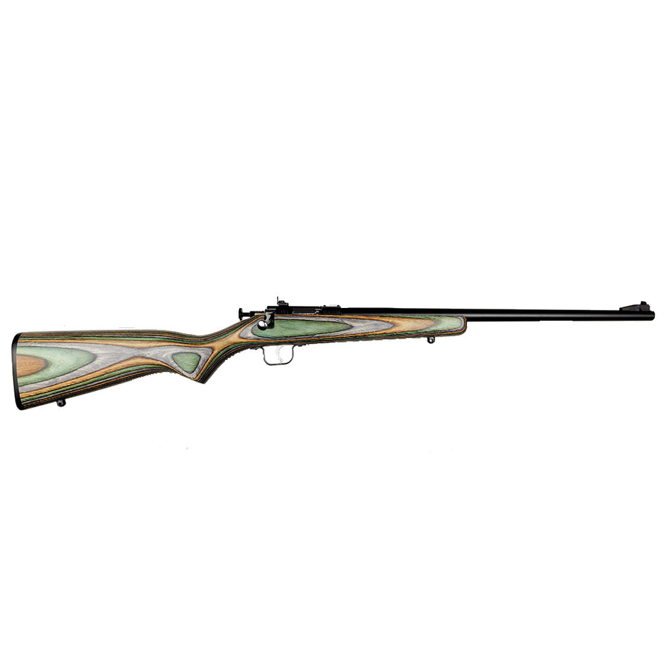 Crickett KSA2252 Youth .22 LR Single-Shot 16.12" Blued Barrel, Camo Laminate Stock w/11.5" LOP, Peep Sights