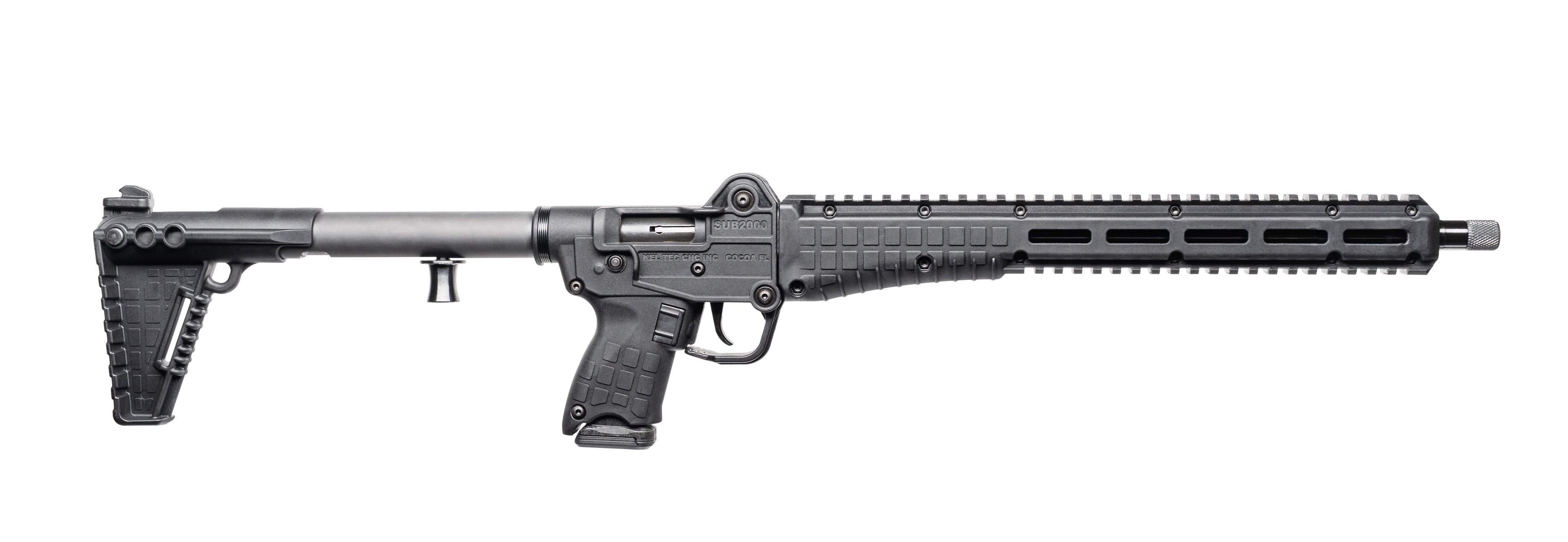 Kel-Tec SUB2K9GLKBLK10 SUB2000 Gen3 9mm Luger 10+1 16.15" Black Steel Threaded Barrel, Black Picatinny Rail Aluminum Receiver, M-LOK Handguard, Black Synthetic Folding Stock, Black Polymer Grip
