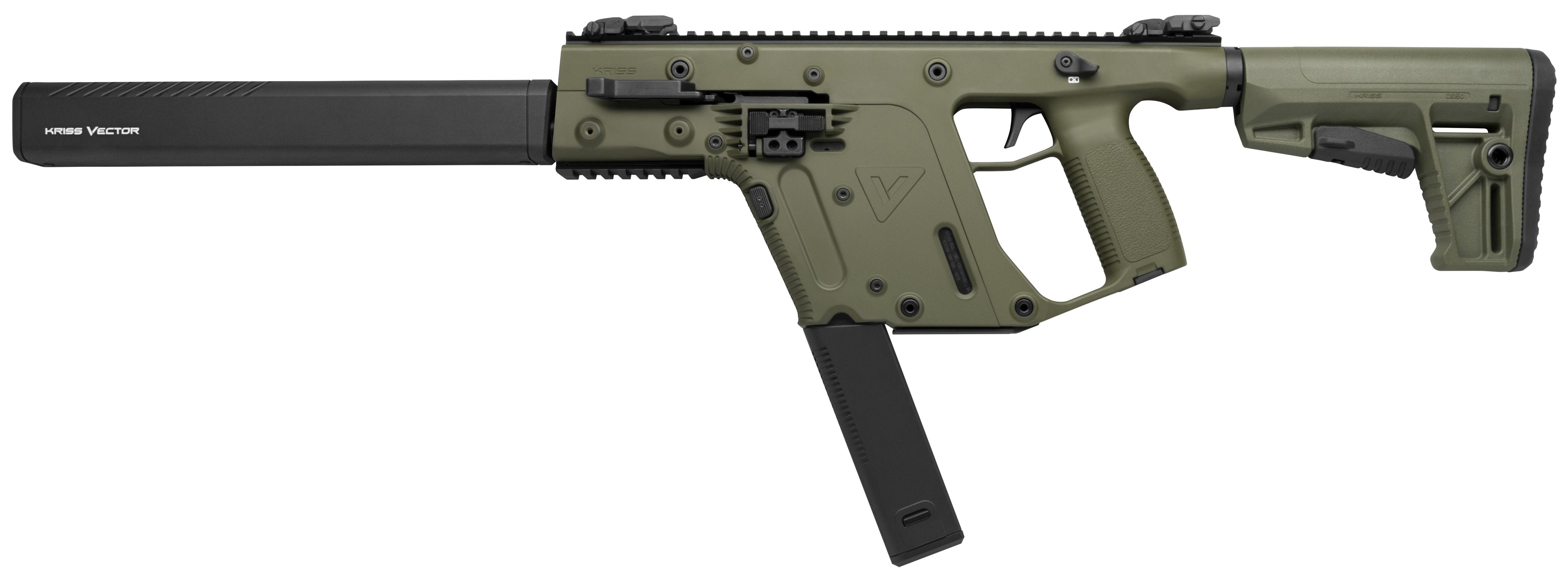 Kriss Vector CRB G2 .45 ACP Carbine, 16" Barrel - OD Green Finish