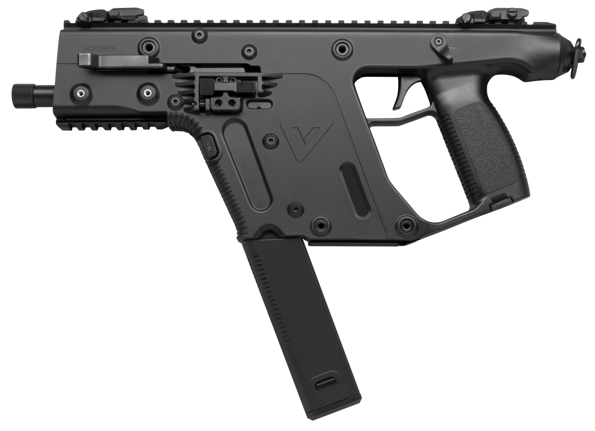 Kriss USA KV45PBL20 Vector SDP Gen2 45 ACP 30+1 5.50" Black Nitride Threaded Barrel, Black Picatinny Rail Receiver, Black Polymer Grip, Glock Compatible